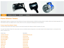 Tablet Screenshot of flamedetectortesters.com